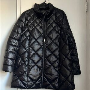 Women's Black Quilted puffer lightweight winter Jacket
